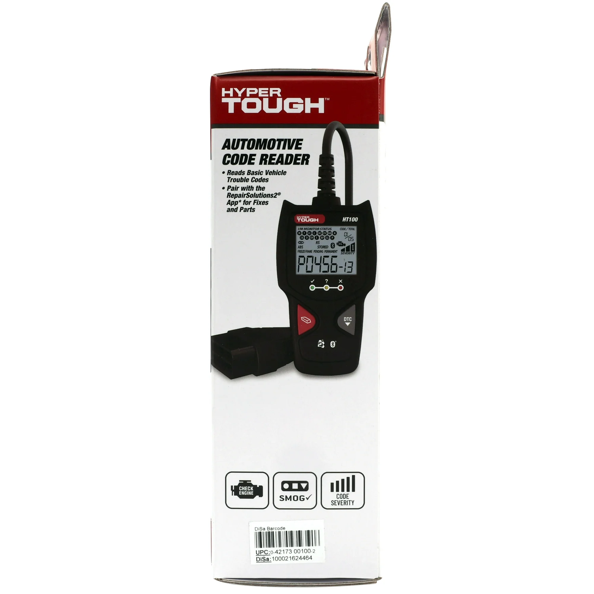 Hyper Tough HT100 Code Reader, 1996 & Newer OBD2 Vehicles, Free Fix & Part Recommendations - Image 3