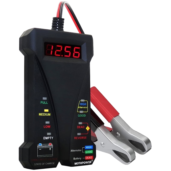MOTOPOWER 12V Digital Car Battery Tester Voltmeter Charging System Analyzer