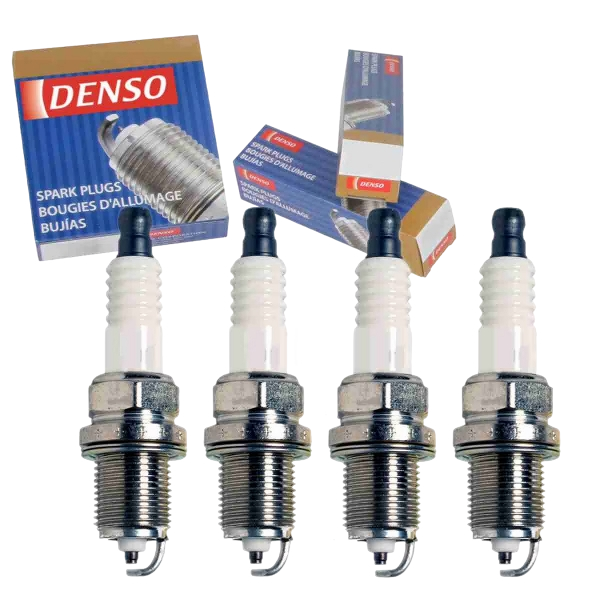 4 pc DENSO Standard Spark Plugs compatible with Honda Accord 2.2L 2.3L L4 1990-2002