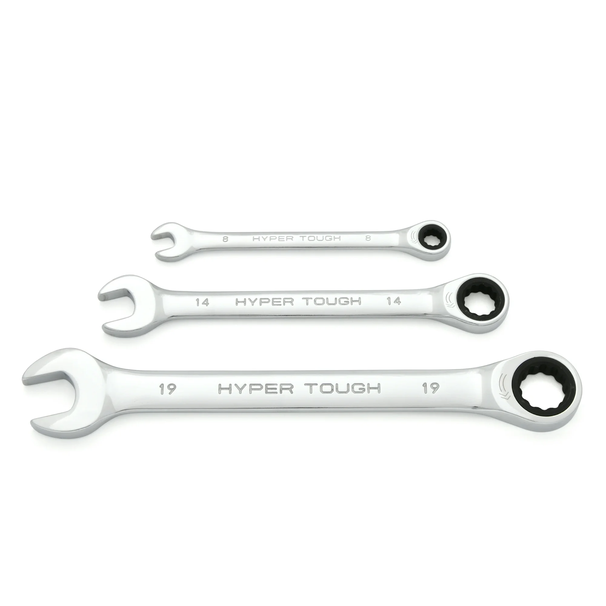 Hyper Tough 12-Piece Metric Combination Ratchet Wrench Tool Set, Hand Tools - Image 3