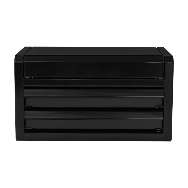 Hyper Tough Mini 10-Inch 2-Drawer Steel Toolbox – Black