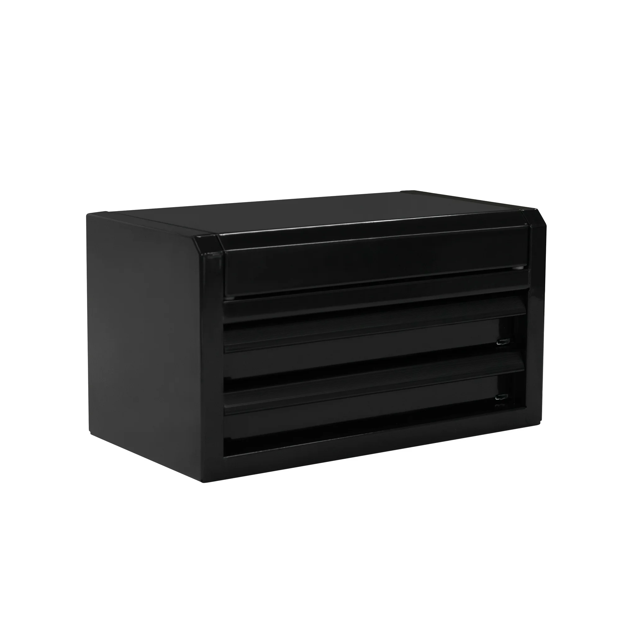 Hyper Tough Mini 10-Inch 2-Drawer Steel Toolbox – Black - Image 5