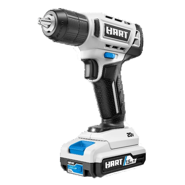 HART 20V 3/8” Drill/Driver Kit with 250 ft-lb Torque, 1.5Ah Lithium-Ion Battery and Charger