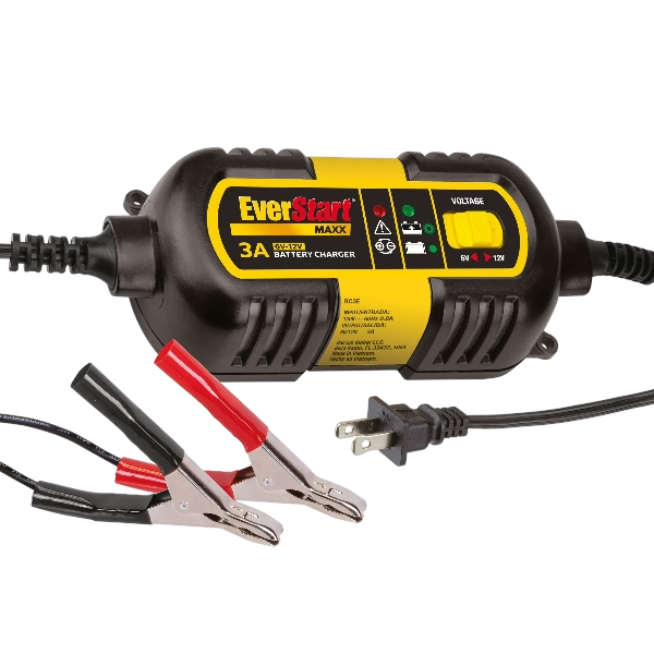 EverStart MAXX 3 Amp 6V/12V Automotive Battery Charger (BC3E) – New