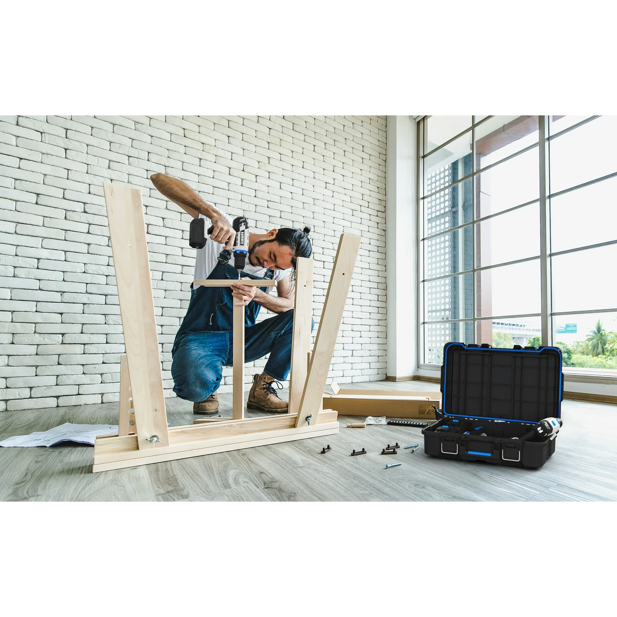 HART Stack System Tool Box with Small Blue Organizer & Dividers, Fits HART's Modular Storage System - Image 5