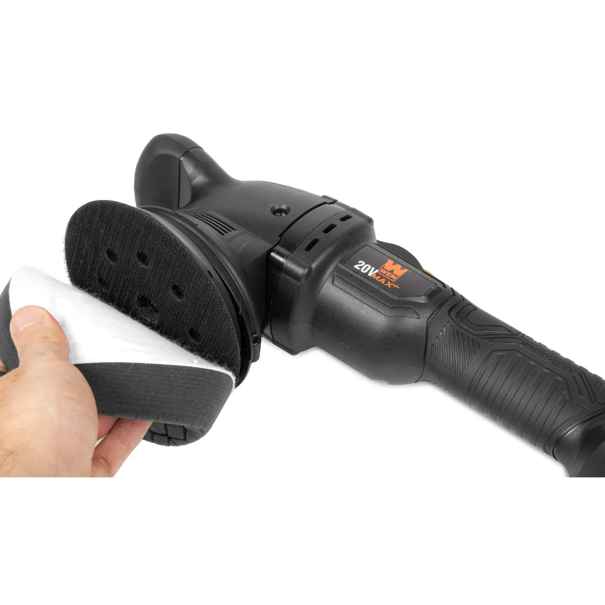 WEN 20875BT 20V Max Cordless 5-Inch Dual Action Polisher and Waxer (Tool Only – Battery Not Included) - Image 4