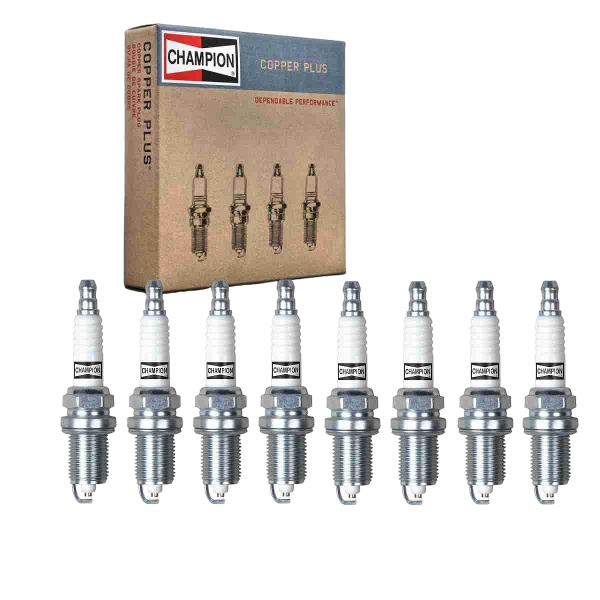 8 pc Champion Copper Plus Spark Plugs compatible with Dodge Ram 1500 4.7L V8 2002-2007